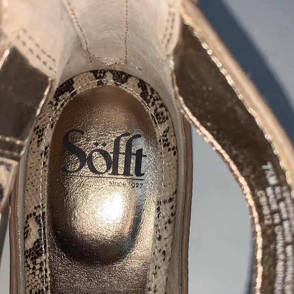 Sofft NWOT Snake Skin Print Sandals - Picture 7 of 9
